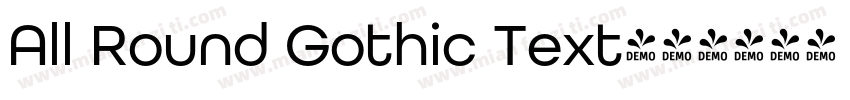 All Round Gothic Text字体转换